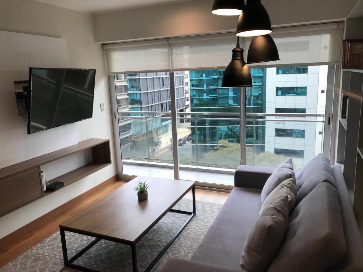 Hermoso Apartamento Con Piscina Miraflores- Canvas Лима Екстериор снимка