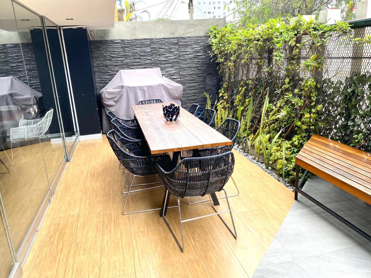 Hermoso Apartamento Con Piscina Miraflores- Canvas Лима Екстериор снимка